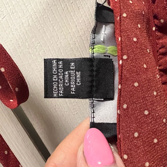 Forever21 Rust/Polka dot color-Sz 1X - Picture 5 of 5